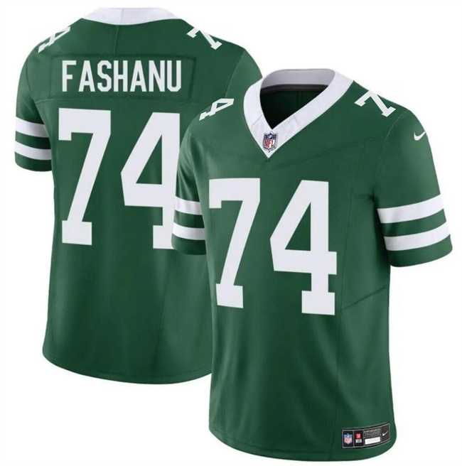 Men & Women & Youth New York Jets #74 Olu Fashanu Green 2024 F.U.S.E Throwback Limited Stitched Jersey->new york jets->NFL Jersey
